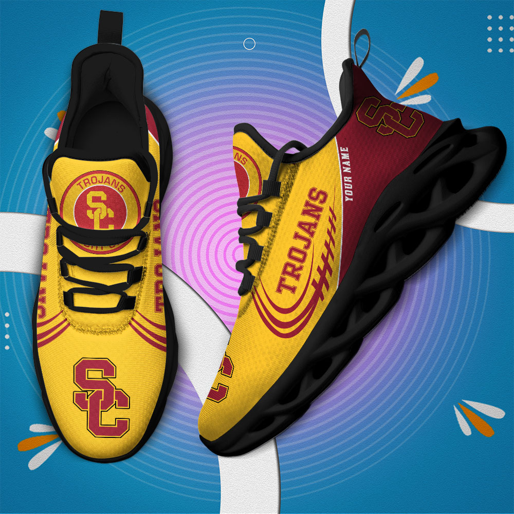 USC Trojans PERSONALIZED MAX SOUL SHOES T1 - Famjoys USC Trojans PERSONALIZED MAX SOUL SHOES T1 - Famjoys