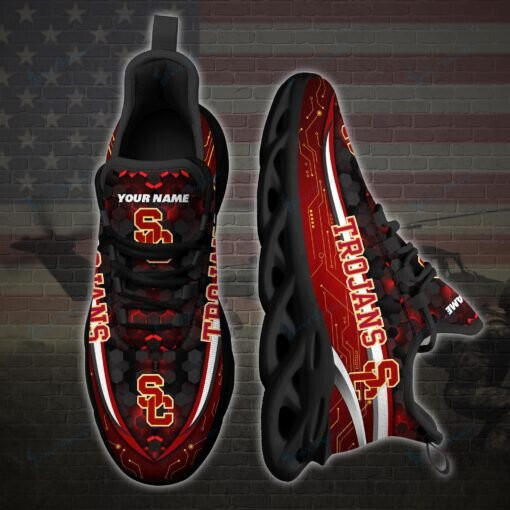 USC Trojans Personalized Max Soul YZ Running Sneakers 108 - Famjoys USC Trojans Personalized Max Soul YZ Running Sneakers 108 - Famjoys