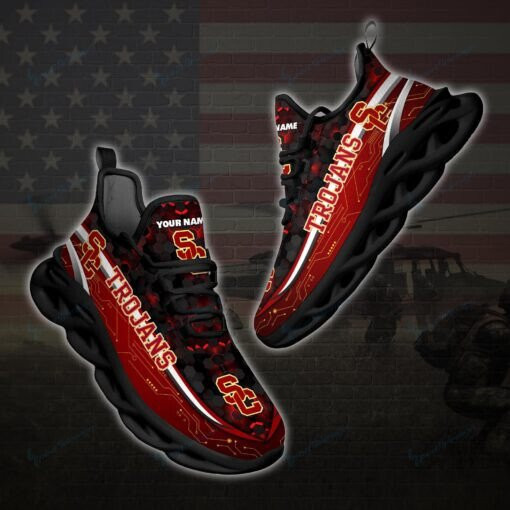 USC Trojans Personalized Max Soul YZ Running Sneakers 108 - Famjoys USC Trojans Personalized Max Soul YZ Running Sneakers 108 - Famjoys