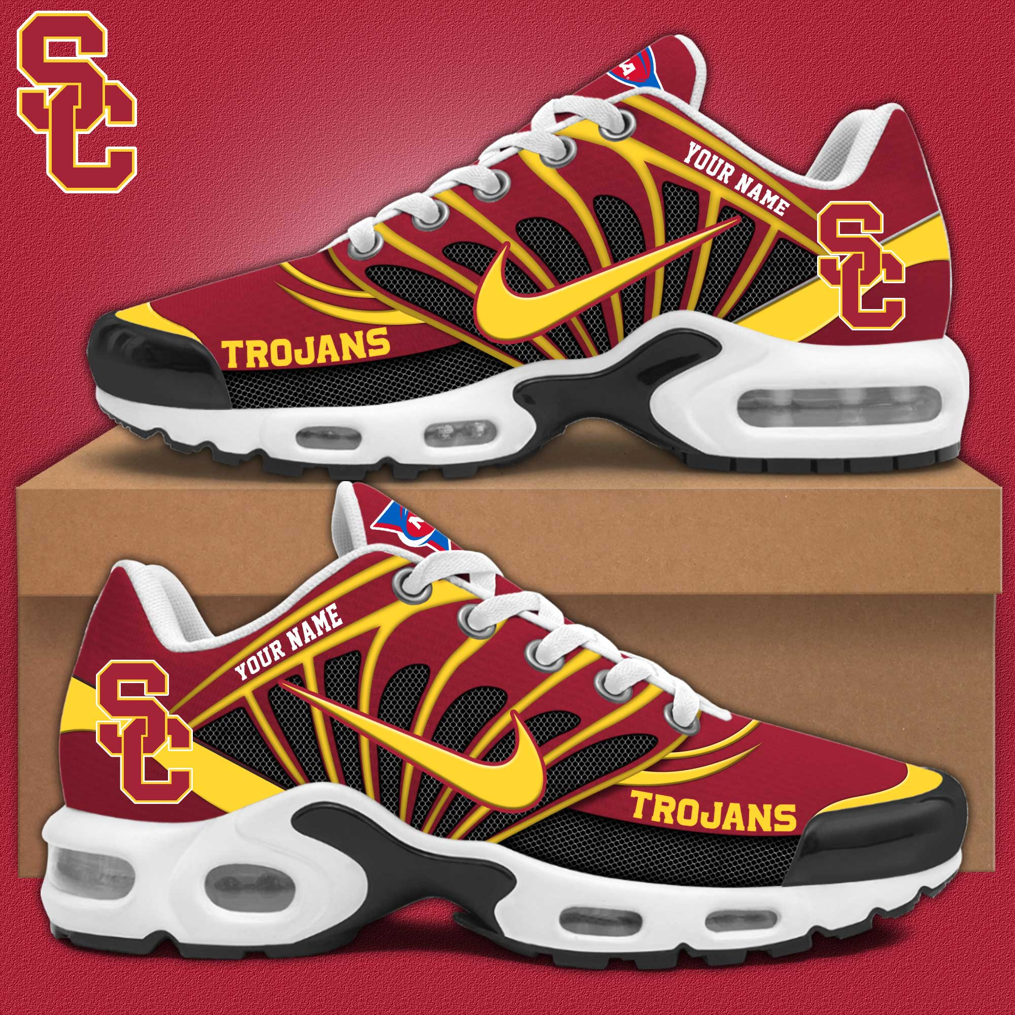 USC Trojans Personalized Shoes S516508 - Famjoys USC Trojans Personalized Shoes S516508 - Famjoys