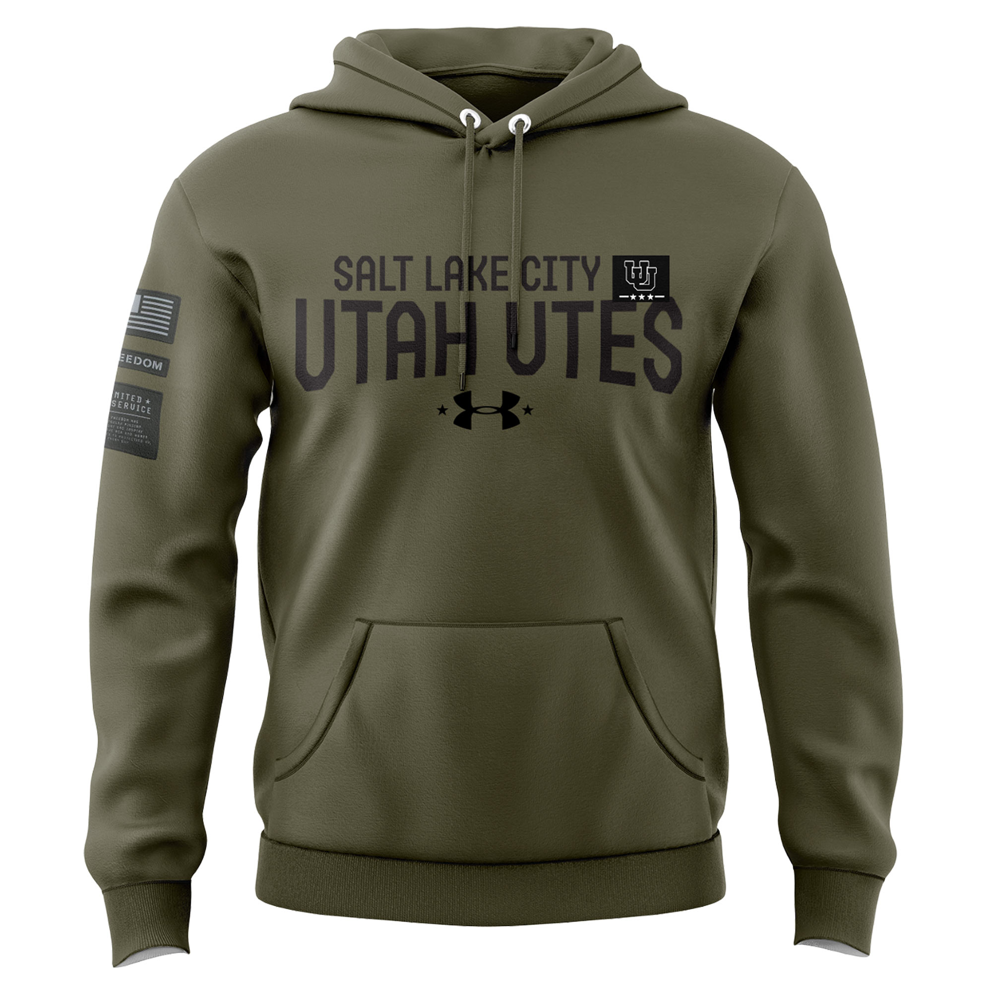 Utah Football Camo Salute to Service Club Fleece Pullover Hoodie - Famjoys Utah Football Camo Salute to Service Club Fleece Pullover Hoodie - Famjoys