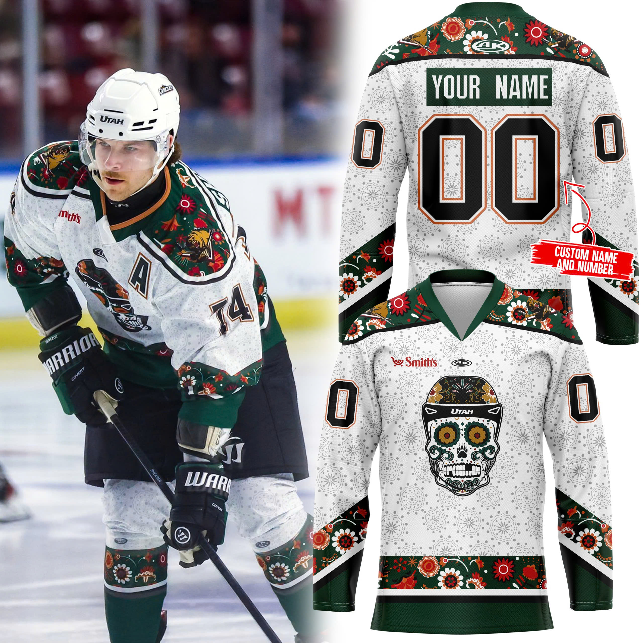 Utah Grizzlies x Dia de los Muertos Jersey Auction 2024 - Famjoys Utah Grizzlies x Dia de los Muertos Jersey Auction 2024 - Famjoys