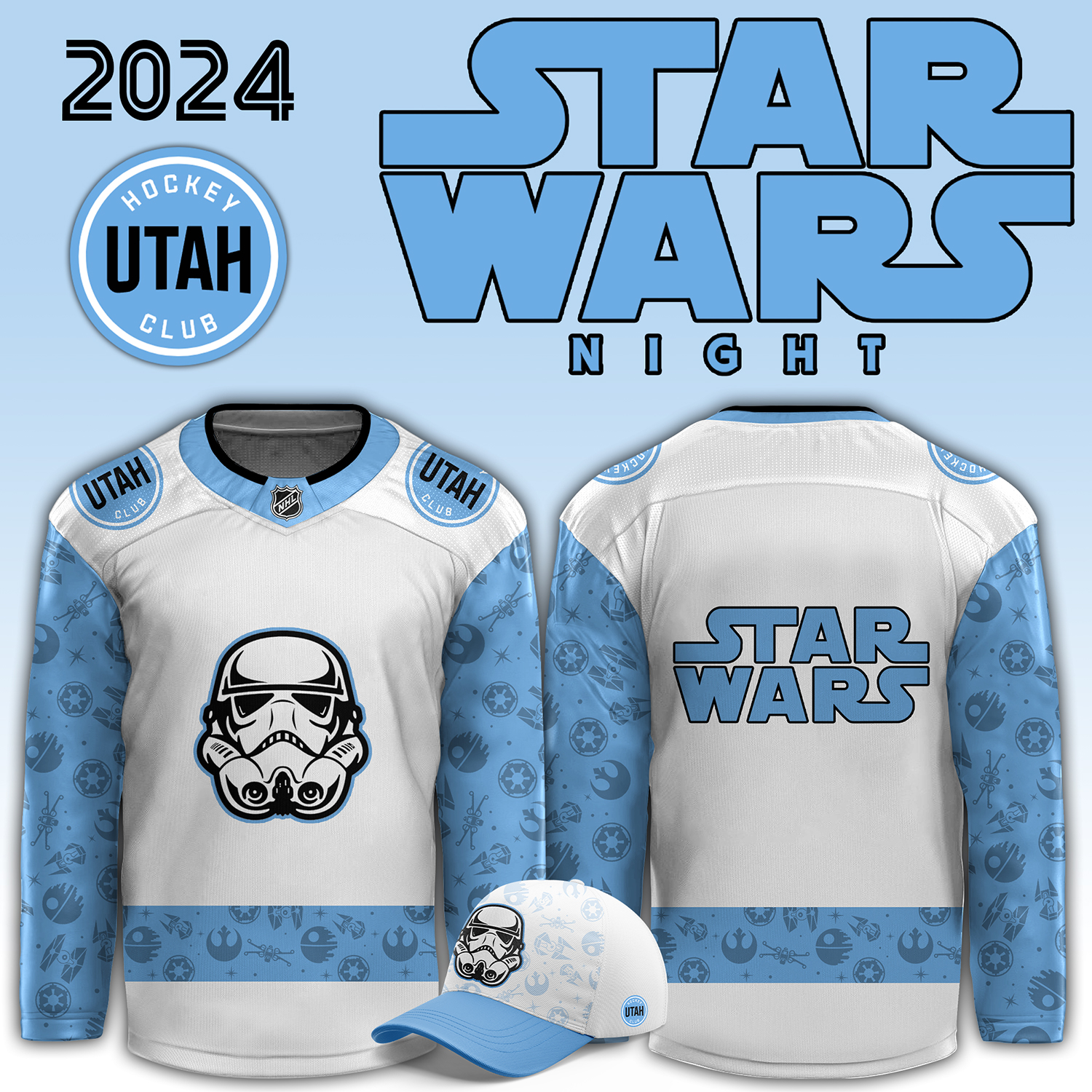 Utah Hockey Club x Star Wars Night Exclusive Jersey - Famjoys Utah Hockey Club x Star Wars Night Exclusive Jersey - Famjoys