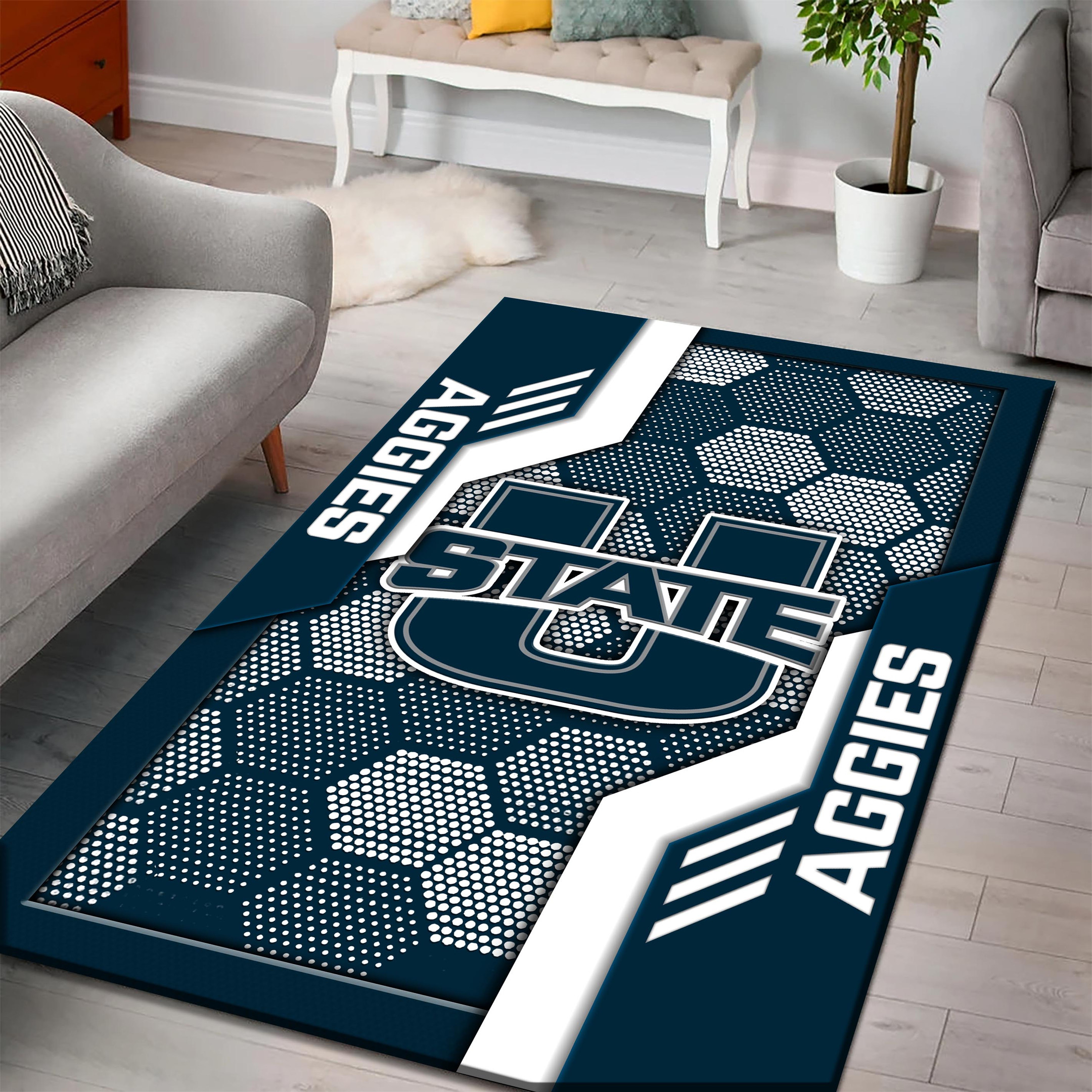 Utah State Aggies Area Rugs 3788 - Famjoys Utah State Aggies Area Rugs 3788 - Famjoys