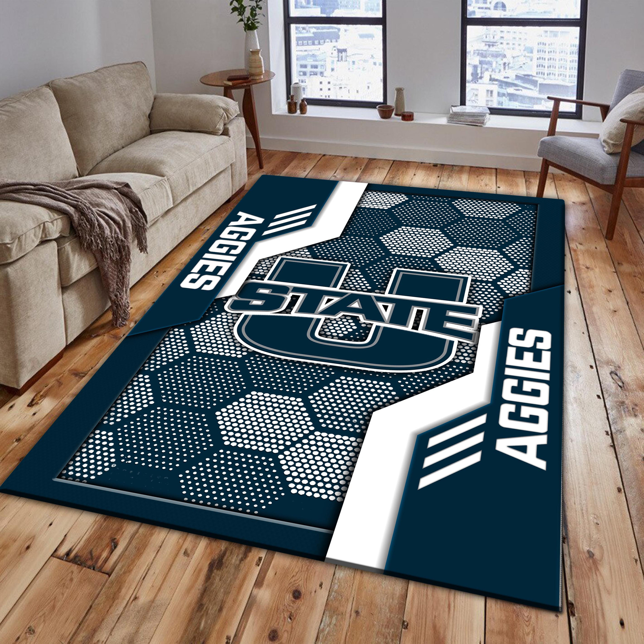 Utah State Aggies Area Rugs 3788 - Famjoys Utah State Aggies Area Rugs 3788 - Famjoys