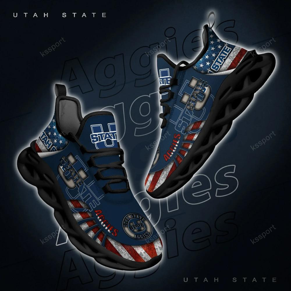 Utah State Aggies Max Soul Clunky Shoes - Famjoys Utah State Aggies Max Soul Clunky Shoes - Famjoys