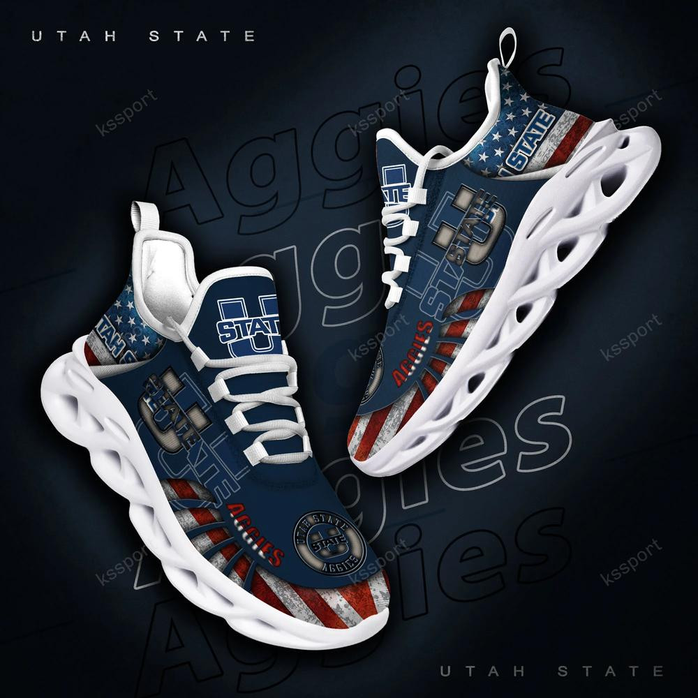 Utah State Aggies Max Soul Clunky Shoes - Famjoys Utah State Aggies Max Soul Clunky Shoes - Famjoys