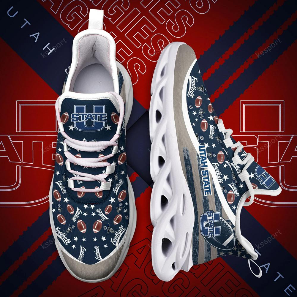 Utah State Aggies Max Soul Clunky Sneakers - Famjoys Utah State Aggies Max Soul Clunky Sneakers - Famjoys