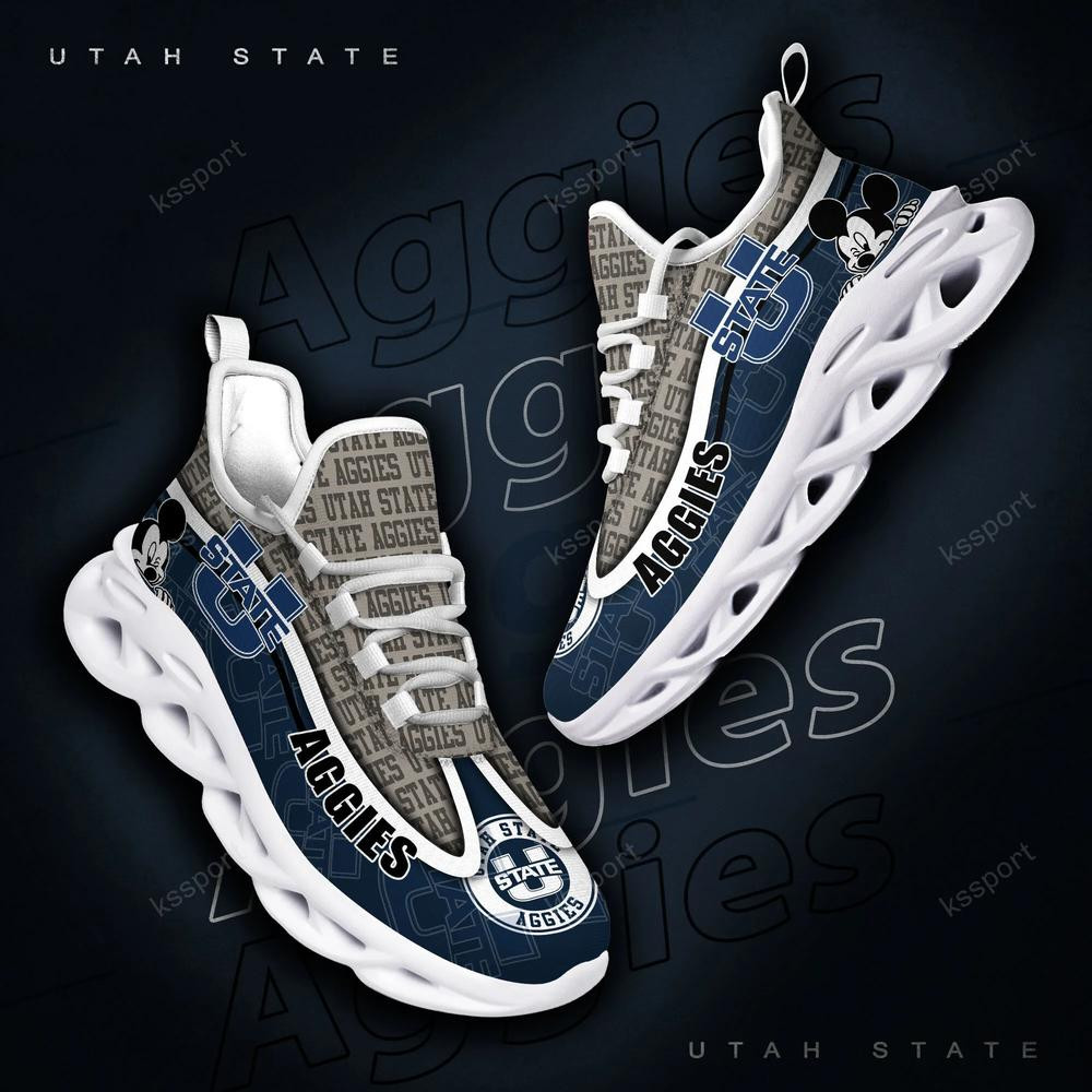 Utah State Aggies Max Soul Clunky Sneakers - Famjoys Utah State Aggies Max Soul Clunky Sneakers - Famjoys