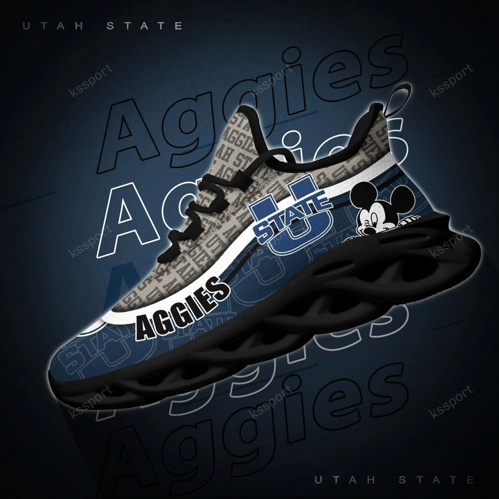 Utah State Aggies Max Soul Clunky Sneakers - Famjoys Utah State Aggies Max Soul Clunky Sneakers - Famjoys