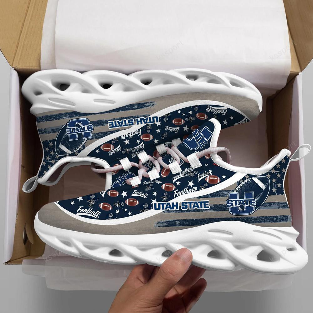 Utah State Aggies Max Soul Clunky Sneakers - Famjoys Utah State Aggies Max Soul Clunky Sneakers - Famjoys