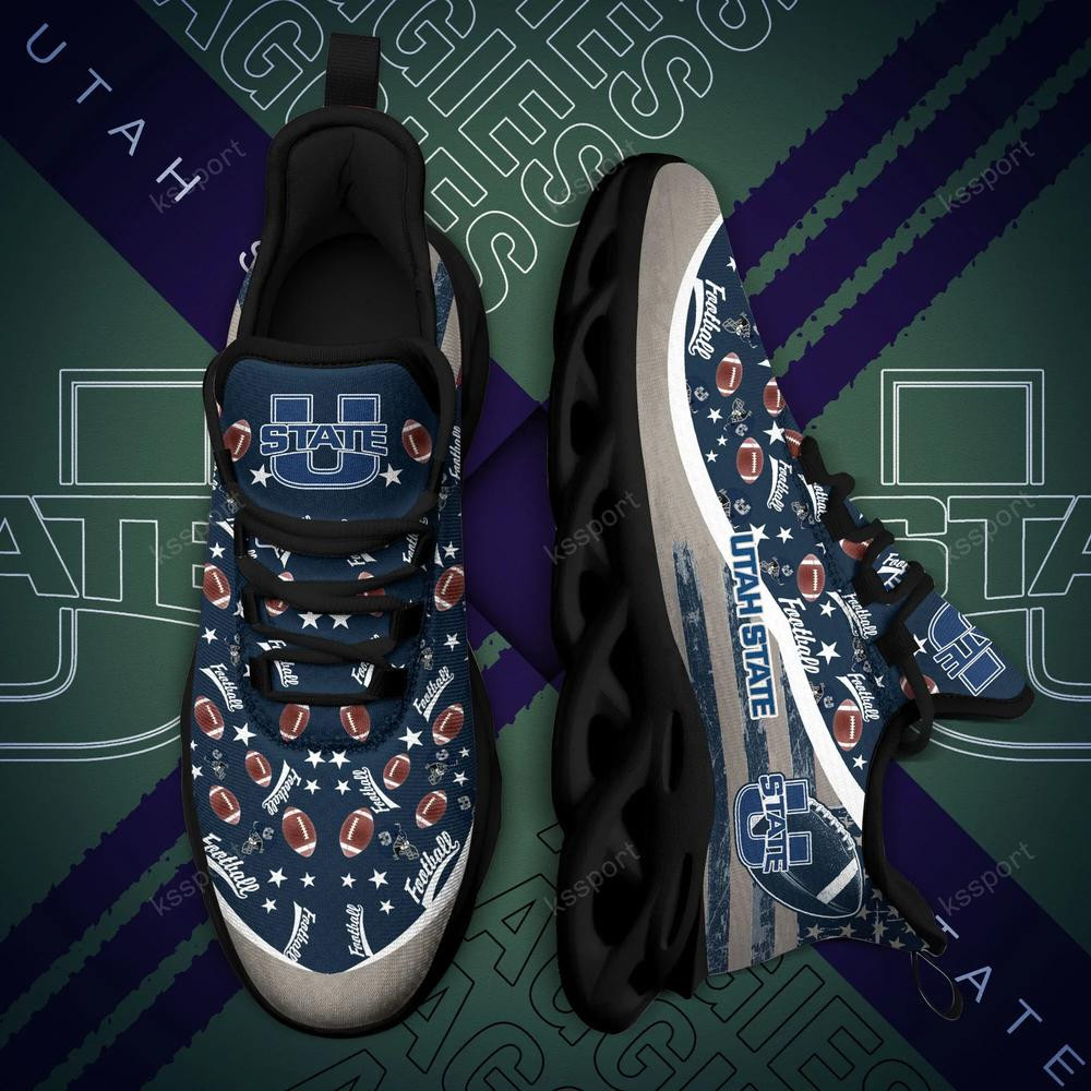 Utah State Aggies Max Soul Clunky Sneakers - Famjoys Utah State Aggies Max Soul Clunky Sneakers - Famjoys