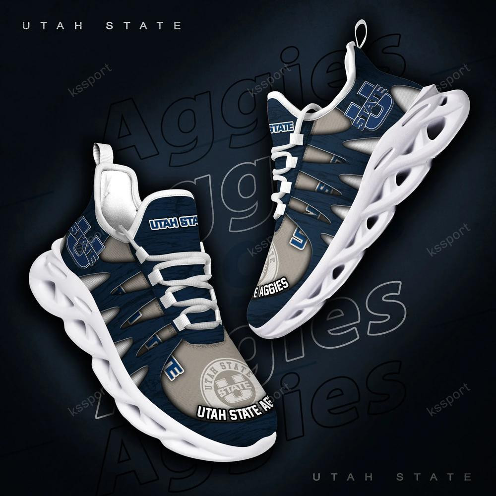 Utah State Aggies Max Soul Shoes, Running Sneakers - Famjoys Utah State Aggies Max Soul Shoes, Running Sneakers - Famjoys