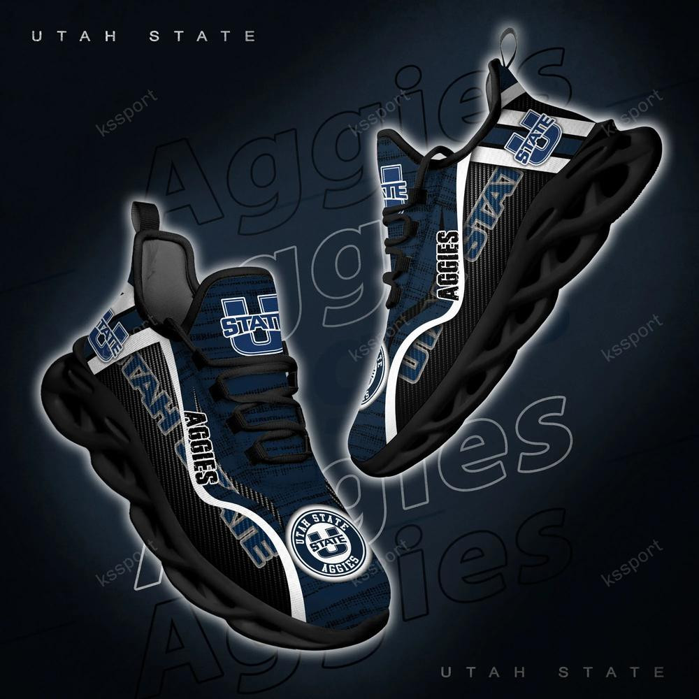 Utah State Aggies Personalized Max Soul Shoes 2022 - Famjoys Utah State Aggies Personalized Max Soul Shoes 2022 - Famjoys