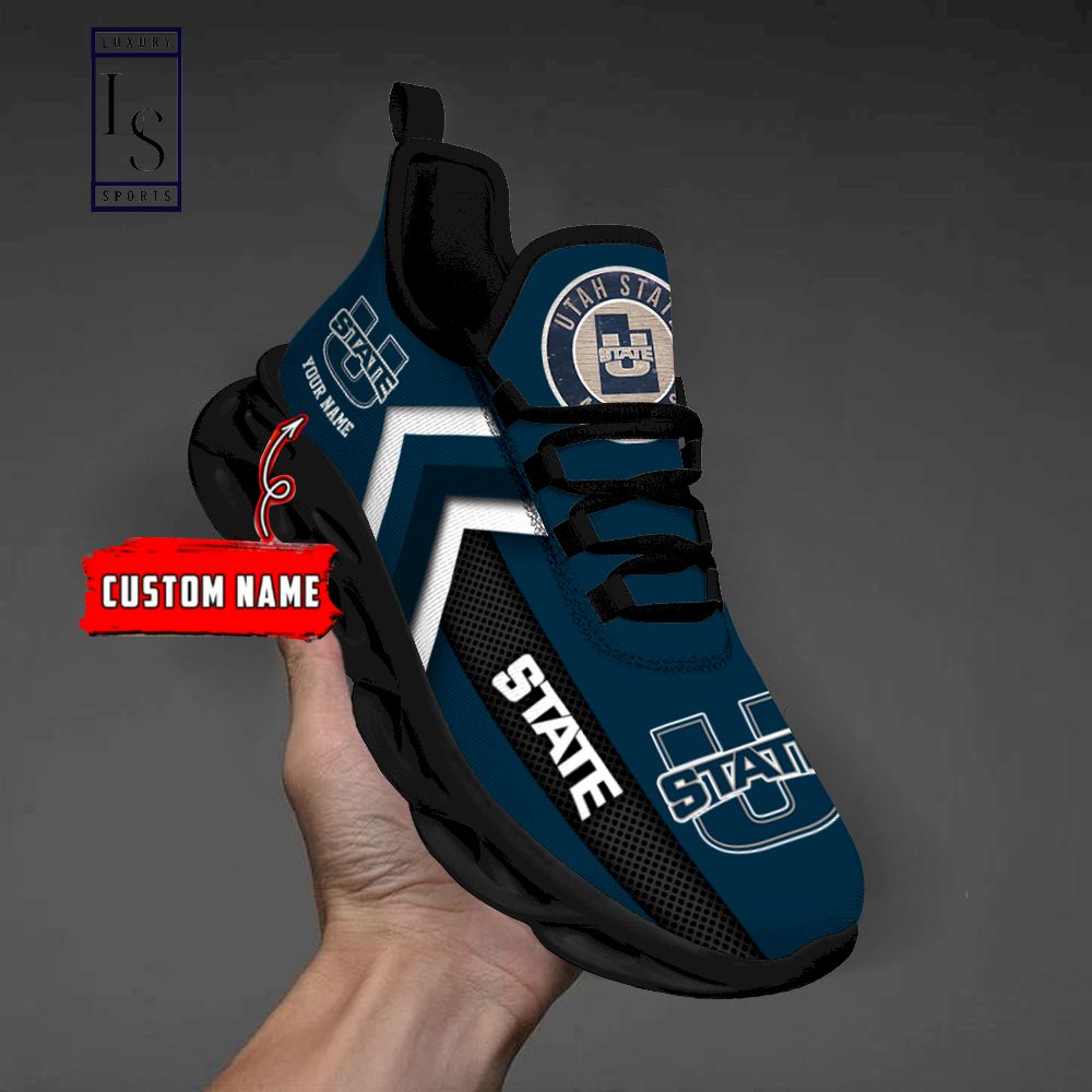 Utah State Aggies Personalized Max Soul Shoes - Famjoys Utah State Aggies Personalized Max Soul Shoes - Famjoys
