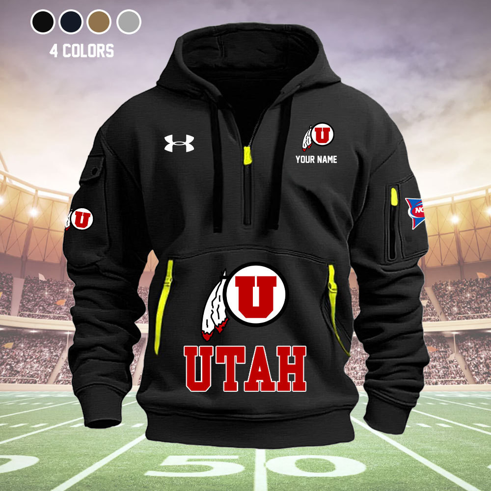 Utah State Aggies Quarter Zip Hoodie - Famjoys Utah State Aggies Quarter Zip Hoodie - Famjoys