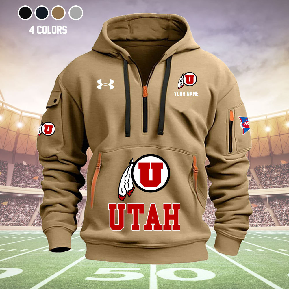 Utah State Aggies Quarter Zip Hoodie - Famjoys Utah State Aggies Quarter Zip Hoodie - Famjoys