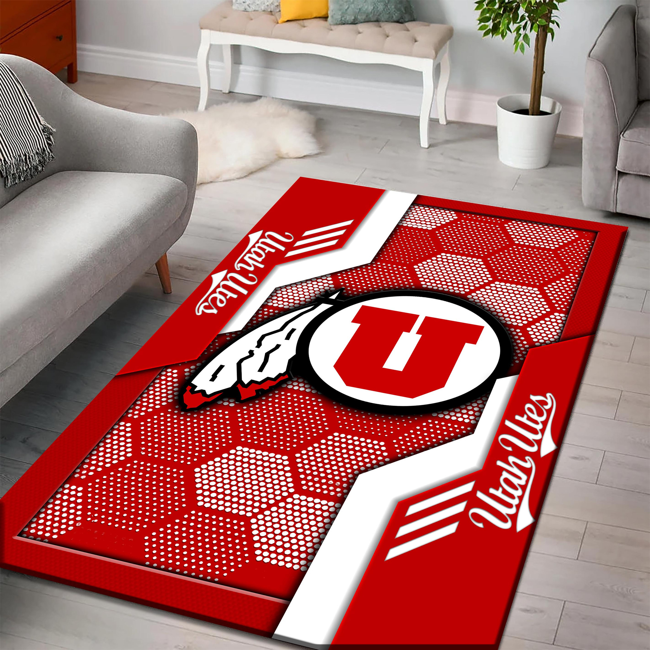 Utah Utes Area Rugs 3736 - Famjoys Utah Utes Area Rugs 3736 - Famjoys