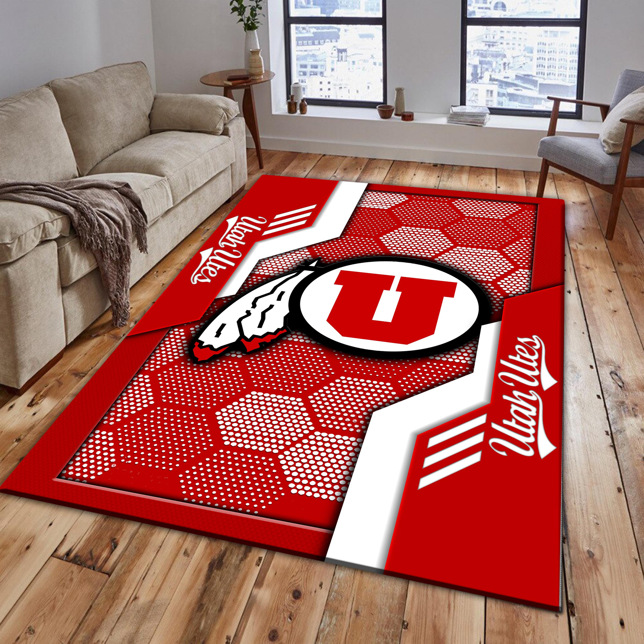 Utah Utes Area Rugs 3736 - Famjoys Utah Utes Area Rugs 3736 - Famjoys