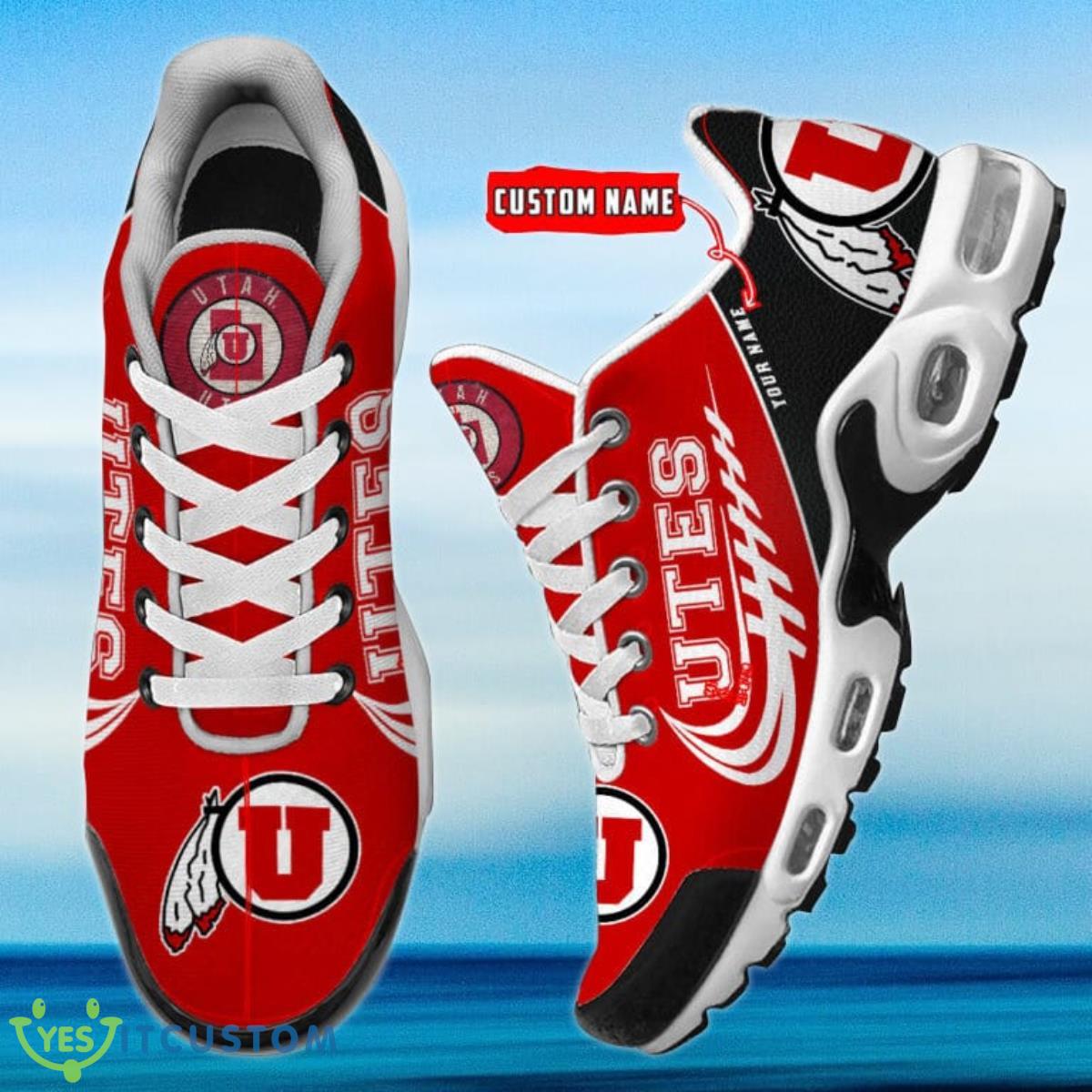 Utah Utes Personalized Name Air Cushion Sports Shoes Sneaker KLTNS220475 - Famjoys Utah Utes Personalized Name Air Cushion Sports Shoes Sneaker KLTNS220475 - Famjoys