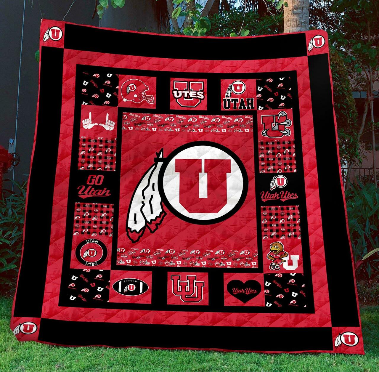 Utah Utes Quilt Blanket #691 - Famjoys Utah Utes Quilt Blanket #691 - Famjoys