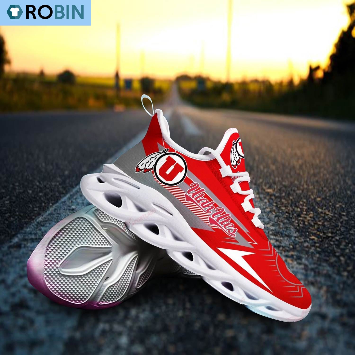 Utah Utes Sport Shoes Sneakers - Famjoys Utah Utes Sport Shoes Sneakers - Famjoys