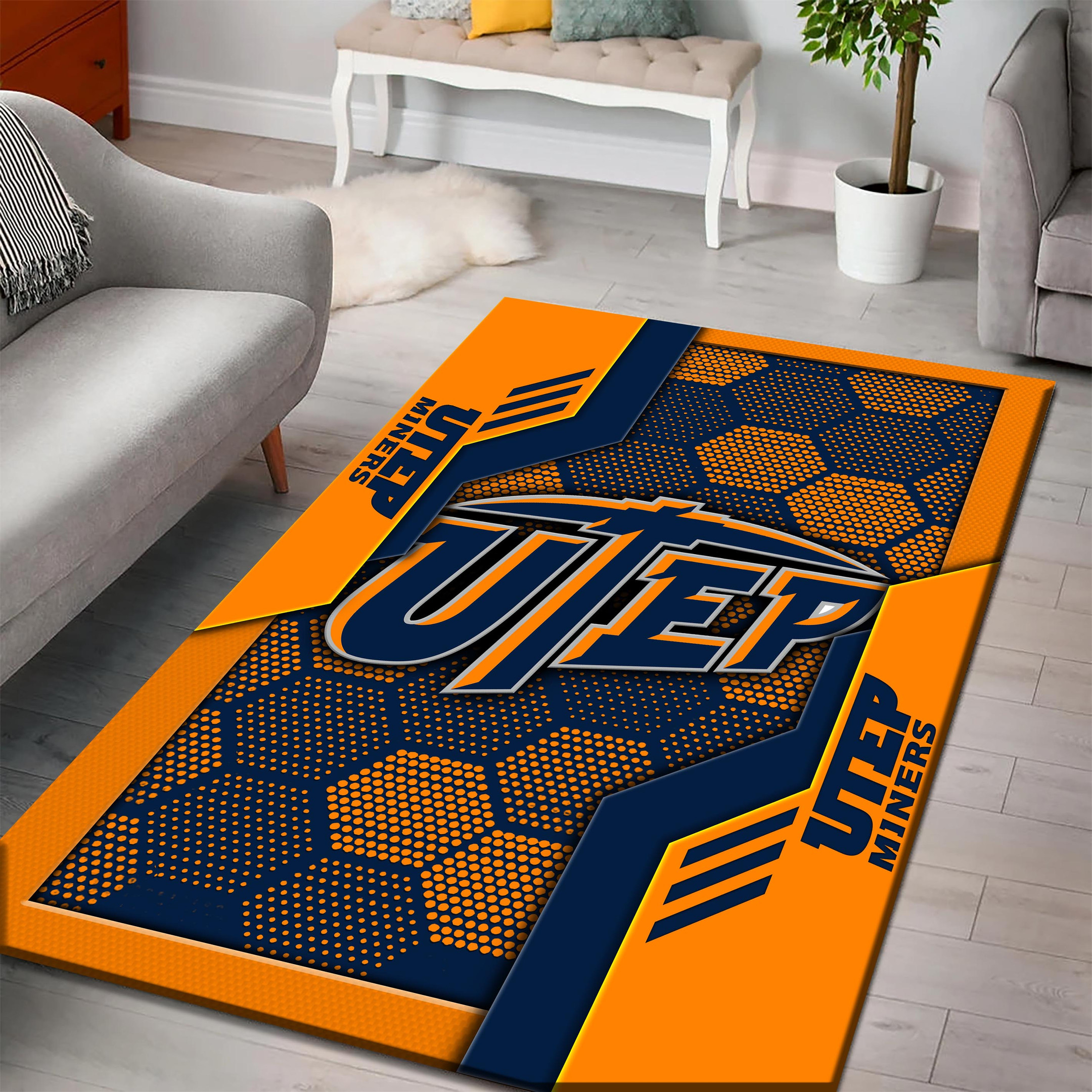 UTEP Miners Area Rugs 3764 - Famjoys UTEP Miners Area Rugs 3764 - Famjoys