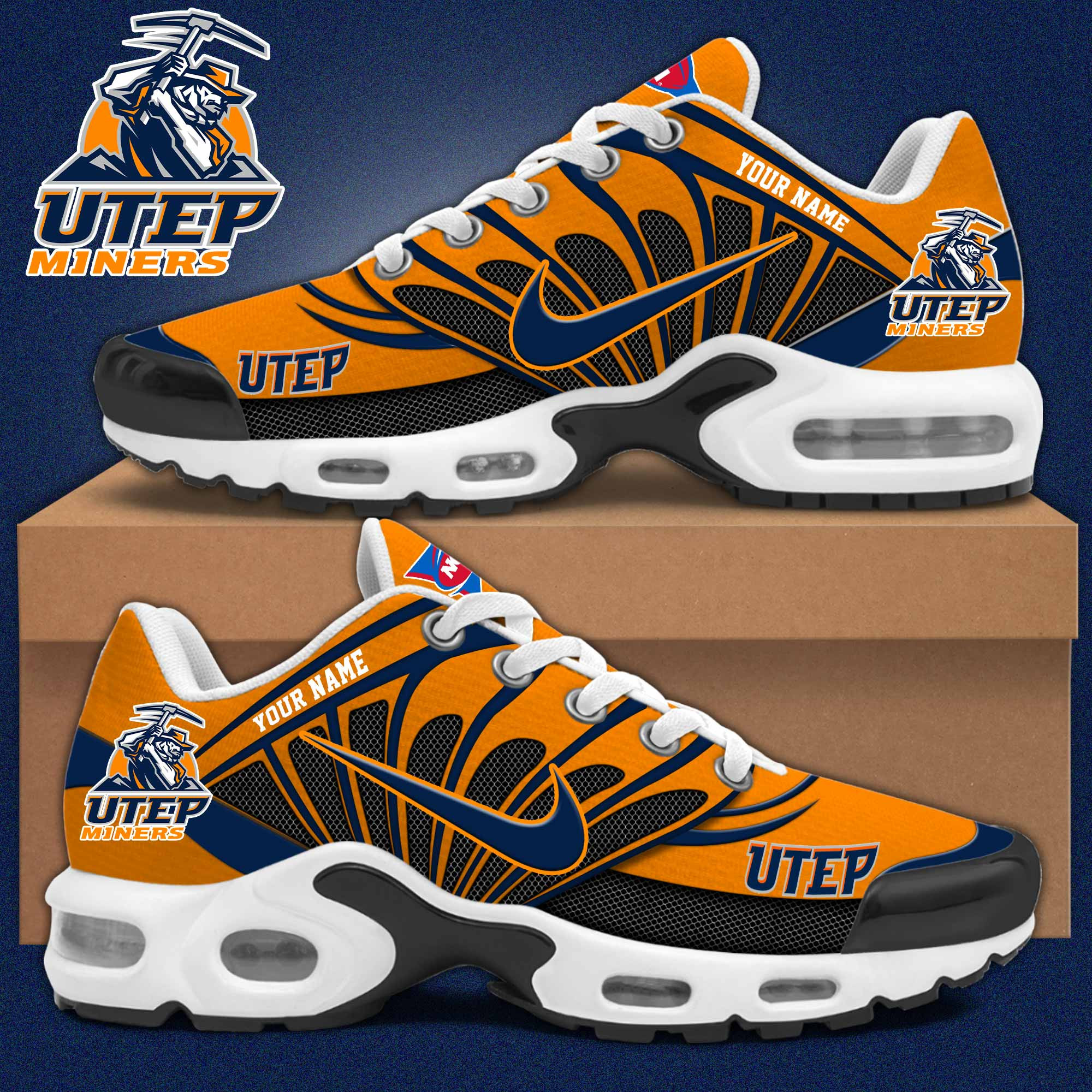 UTEP Miners Personalized Shoes S516508 - Famjoys UTEP Miners Personalized Shoes S516508 - Famjoys