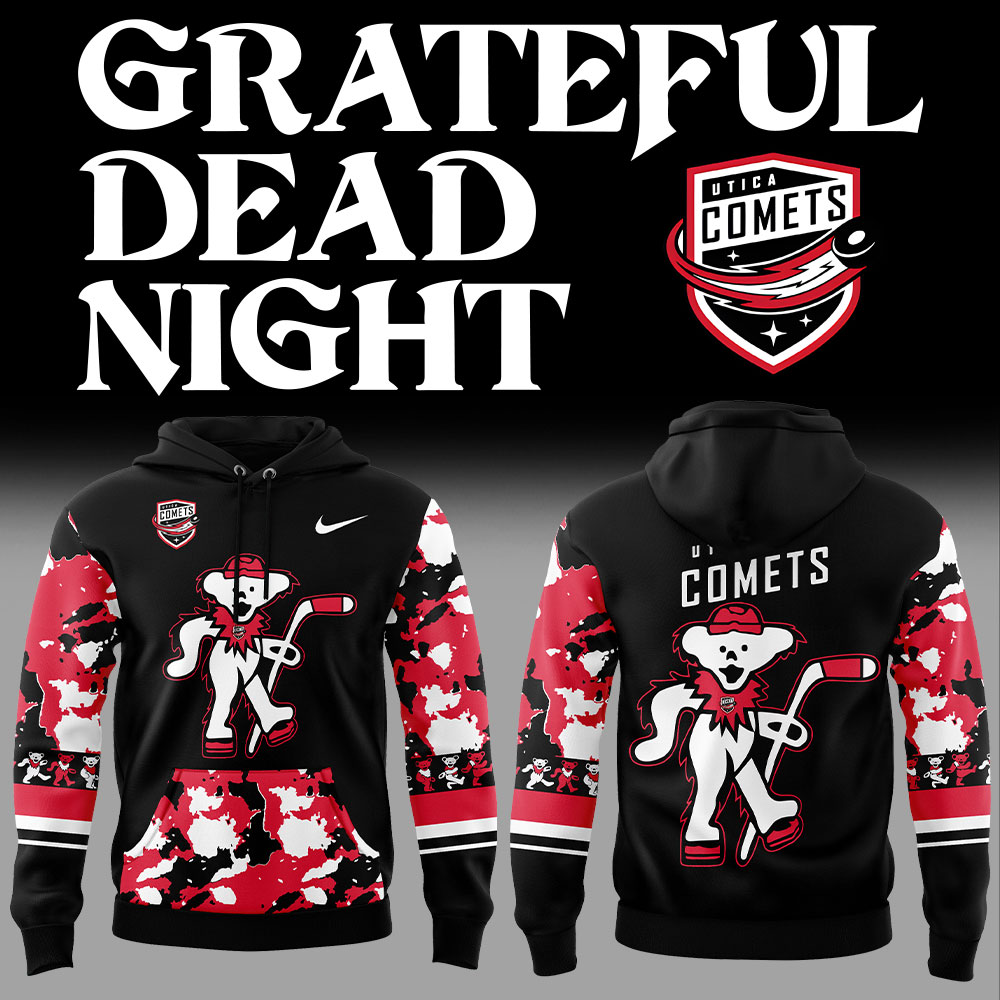 Utica Comets Grateful Dead Night Hoodie Set+NT21122424ID10DS11 - Famjoys Utica Comets Grateful Dead Night Hoodie Set+NT21122424ID10DS11 - Famjoys