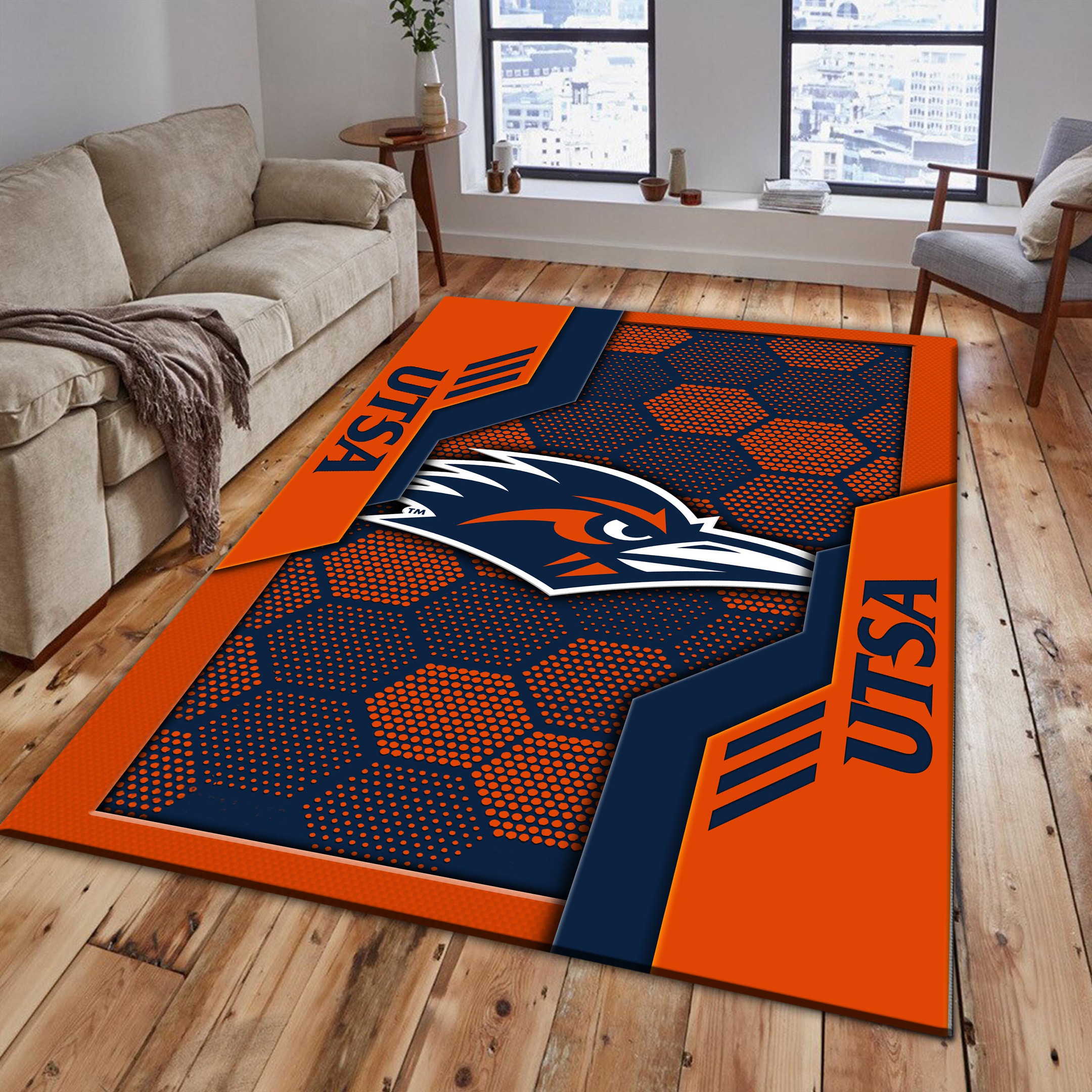 UTSA Roadrunners Area Rugs 3721 - Famjoys UTSA Roadrunners Area Rugs 3721 - Famjoys