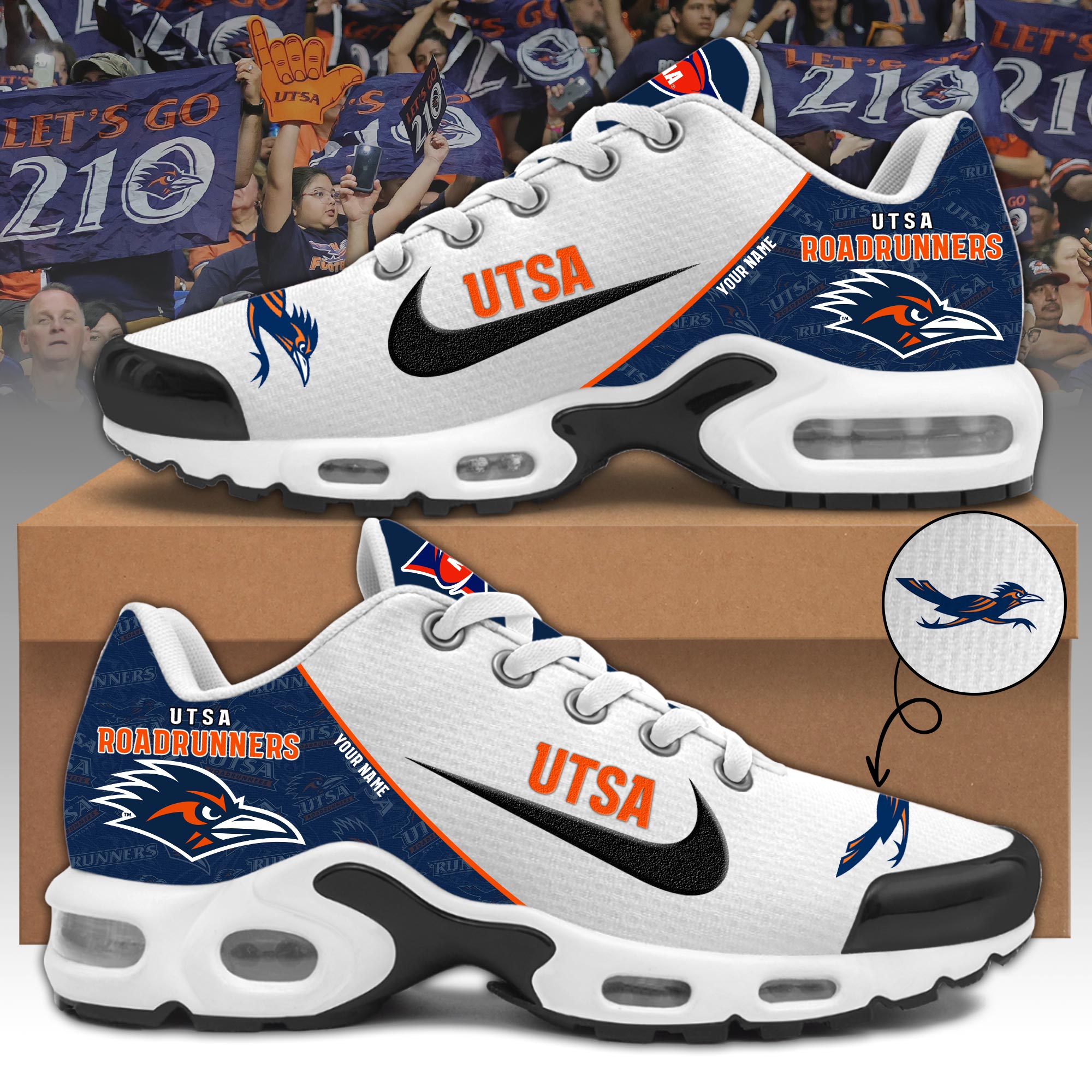 UTSA Roadrunners Personalized Shoes - Famjoys UTSA Roadrunners Personalized Shoes - Famjoys