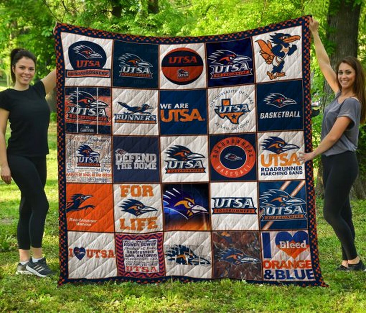 Utsa Roadrunners Quilt Blanket #1599 - Famjoys Utsa Roadrunners Quilt Blanket #1599 - Famjoys
