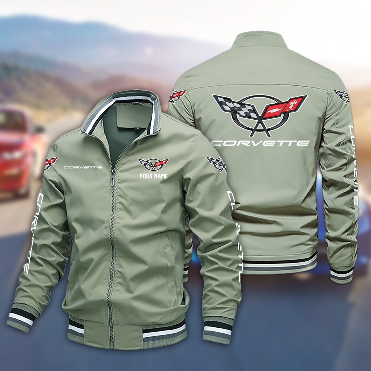 UZKLPC2822 Chevrolet Corvette C5 Boomber Jacket - Famjoys UZKLPC2822 Chevrolet Corvette C5 Boomber Jacket - Famjoys
