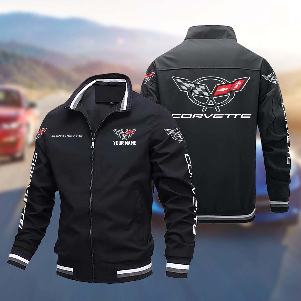UZKLPC2822 Chevrolet Corvette C5 Boomber Jacket - Famjoys UZKLPC2822 Chevrolet Corvette C5 Boomber Jacket - Famjoys