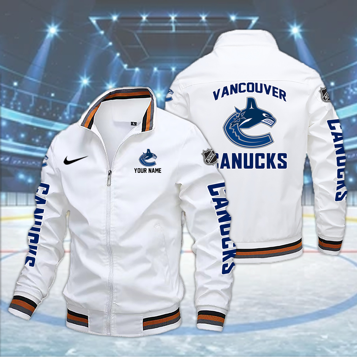 Vancouver Canucks Boomber Jacket - Famjoys Vancouver Canucks Boomber Jacket - Famjoys