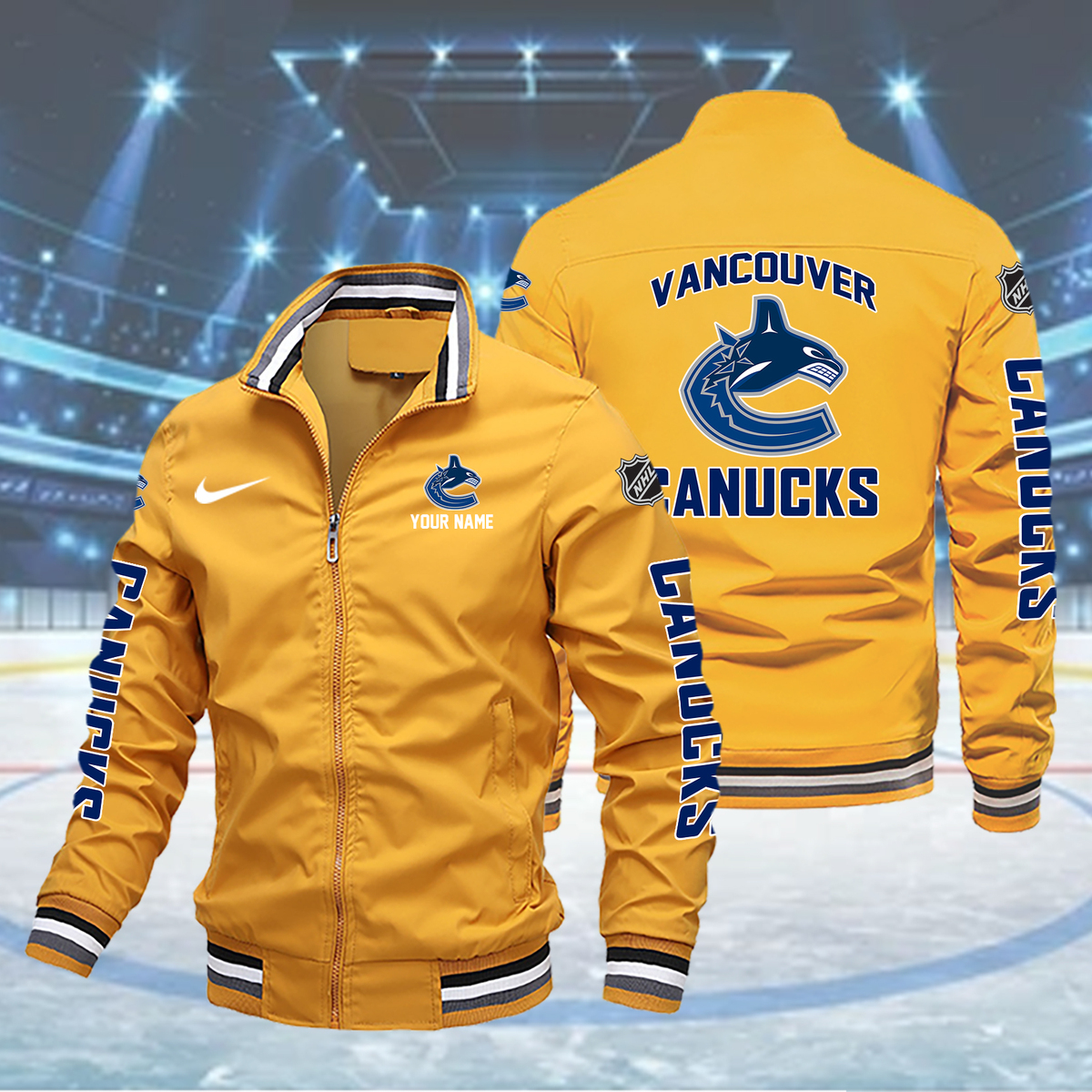 Vancouver Canucks Boomber Jacket - Famjoys Vancouver Canucks Boomber Jacket - Famjoys