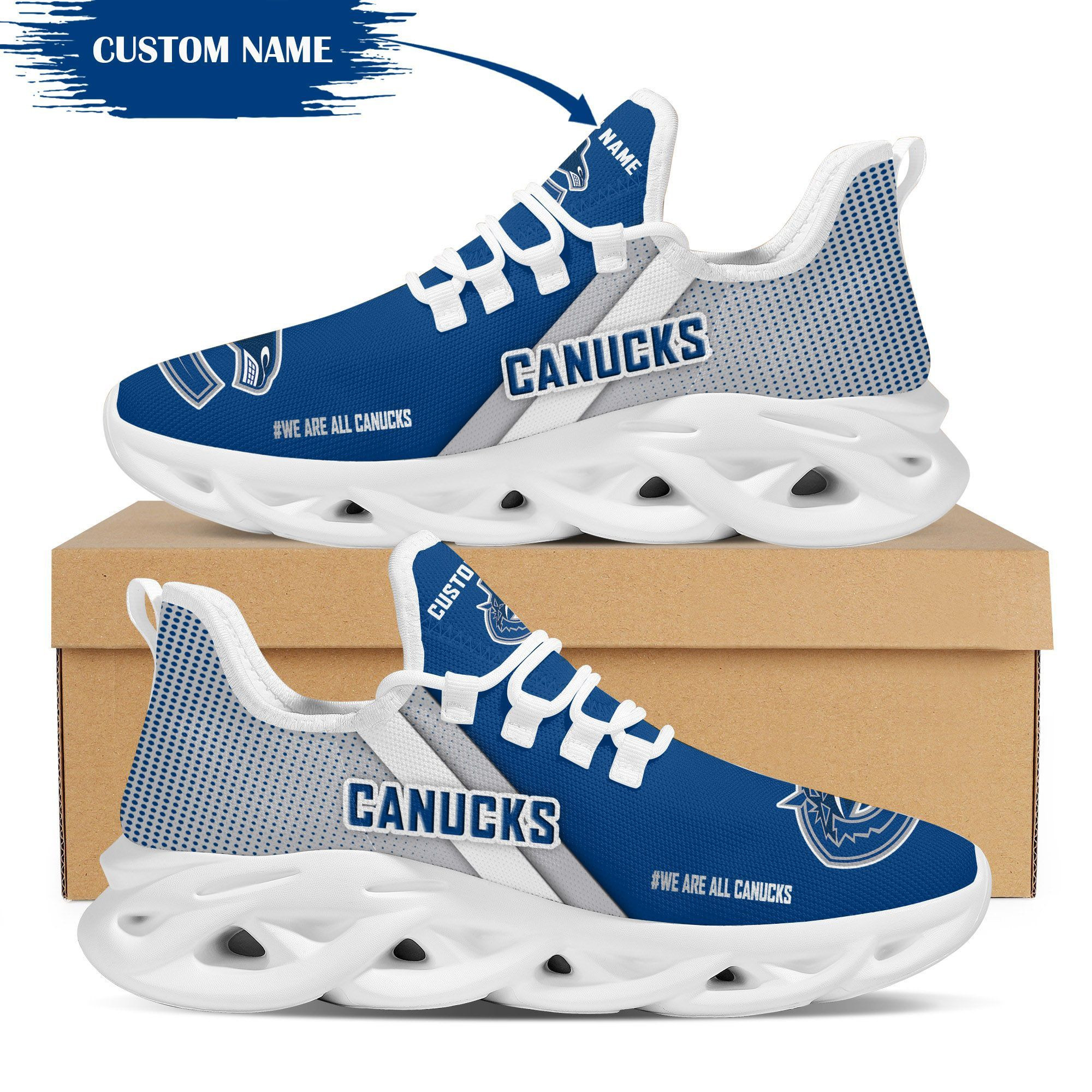 Vancouver Canucks Custom Personalized Max Soul Sneakers Shoes