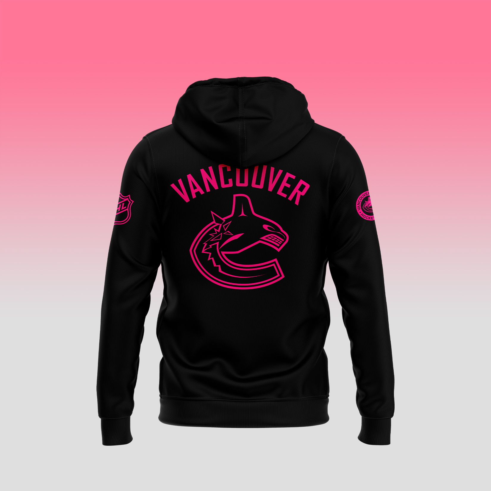 Vancouver Canucks NHL Breast Cancer Awareness Month Pullover Hoodie - Famjoys Vancouver Canucks NHL Breast Cancer Awareness Month Pullover Hoodie - Famjoys