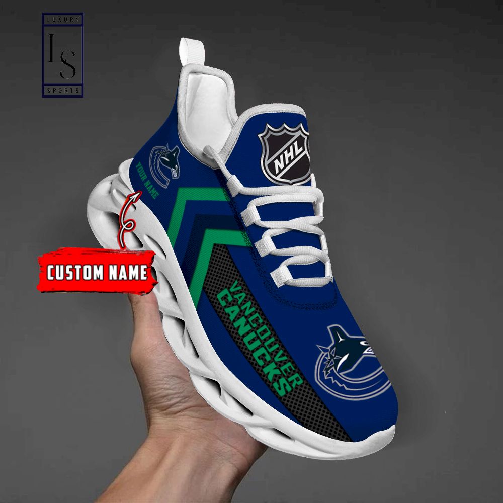 Vancouver Canucks NHL Personalized Max Soul Shoes - Famjoys Vancouver Canucks NHL Personalized Max Soul Shoes - Famjoys