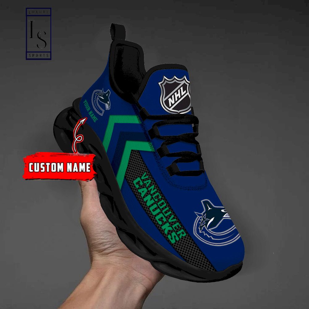 Vancouver Canucks NHL Personalized Max Soul Shoes - Famjoys Vancouver Canucks NHL Personalized Max Soul Shoes - Famjoys