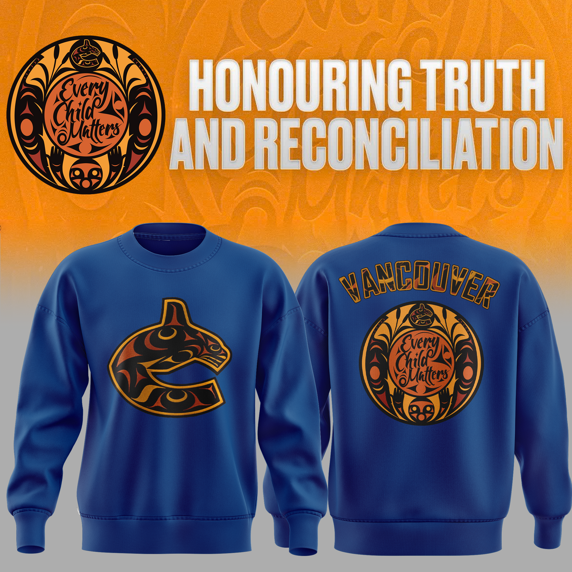 Vancouver Canucks Truth and Reconciliation Hoodie - Famjoys Vancouver Canucks Truth and Reconciliation Hoodie - Famjoys
