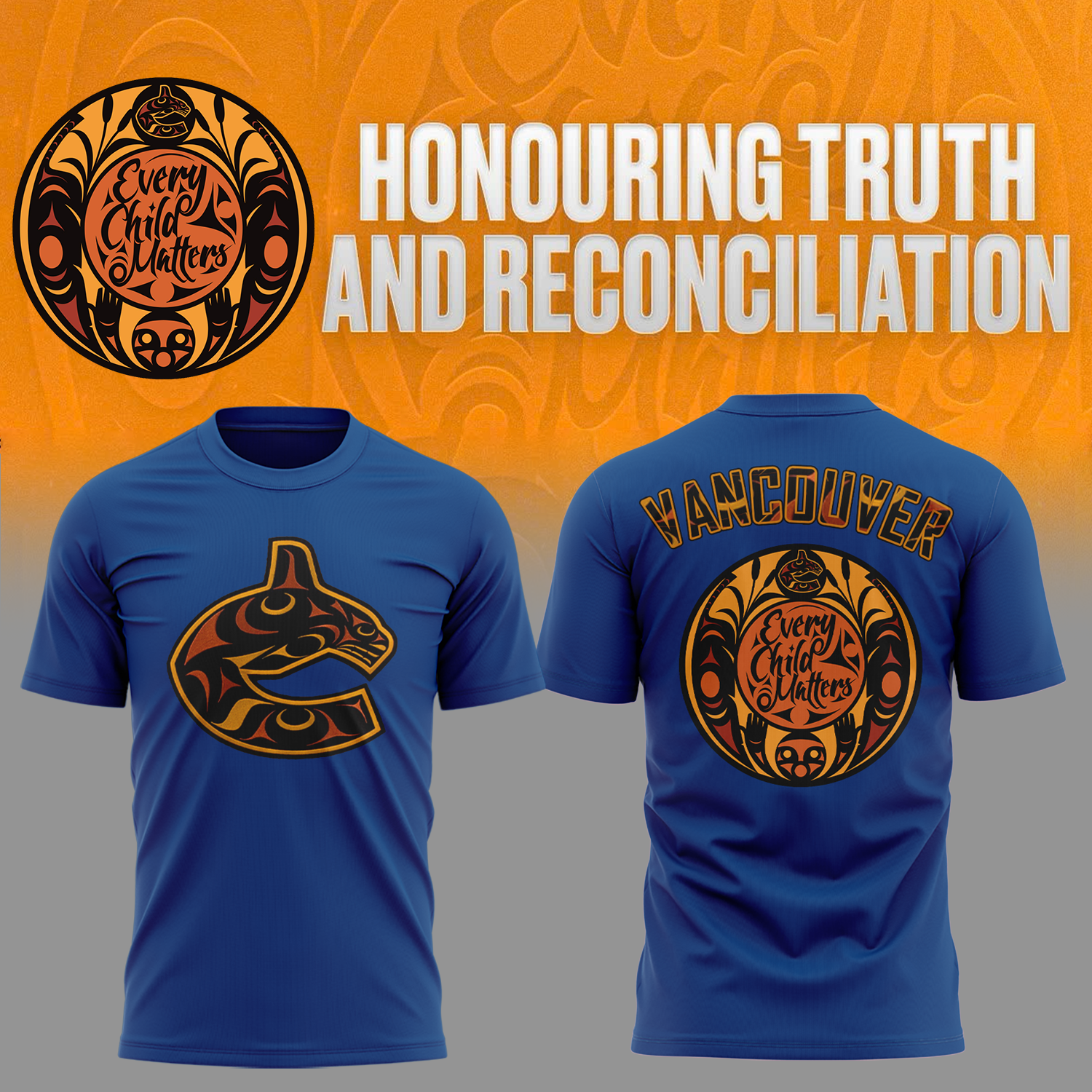 Vancouver Canucks Truth and Reconciliation Hoodie - Famjoys Vancouver Canucks Truth and Reconciliation Hoodie - Famjoys