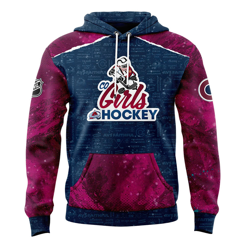 Vancouver Canucks x 2025 Girls Hockey Night Premium Pullover Hoodie - Famjoys Vancouver Canucks x 2025 Girls Hockey Night Premium Pullover Hoodie - Famjoys