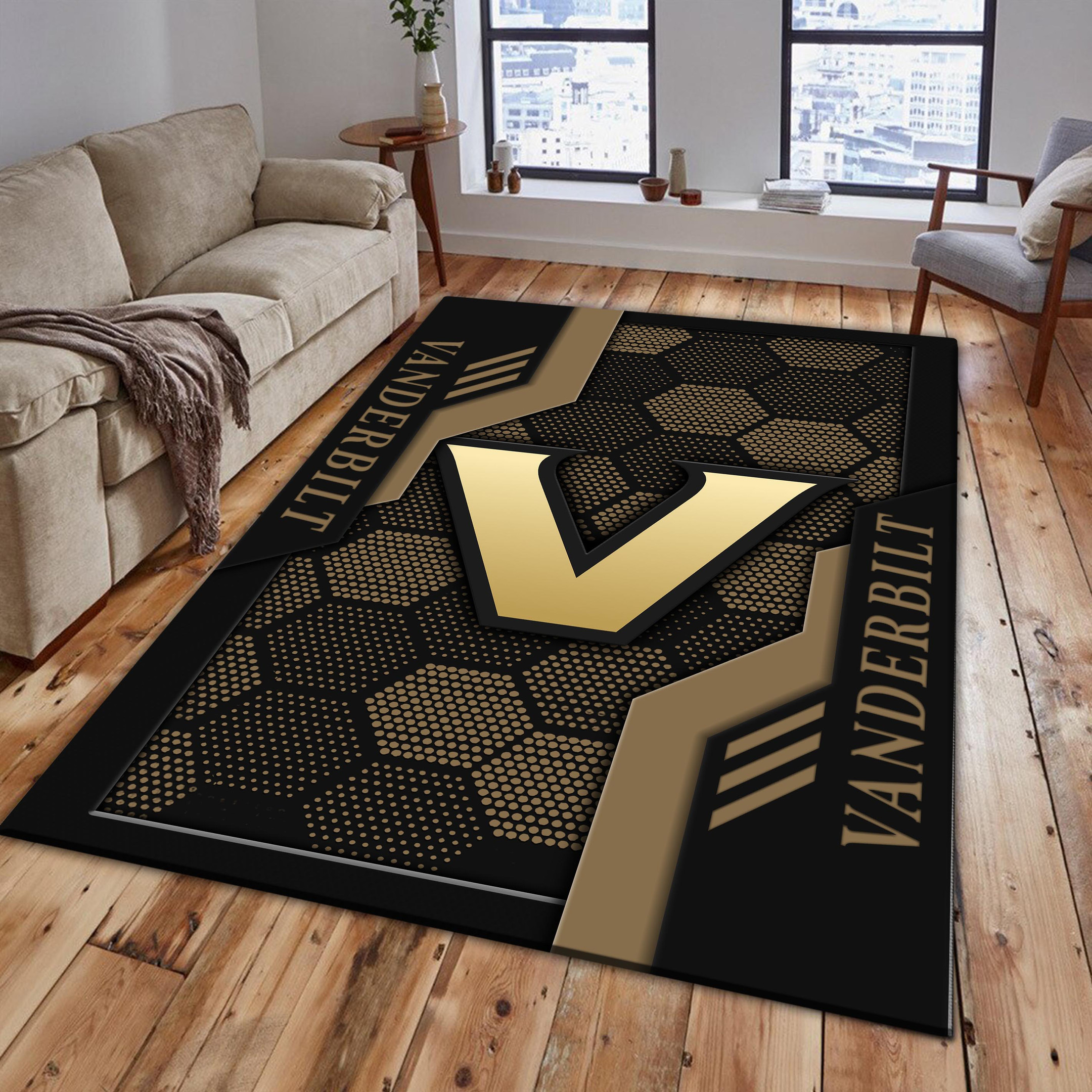 Vanderbilt Commodores Area Rugs 3707 - Famjoys Vanderbilt Commodores Area Rugs 3707 - Famjoys
