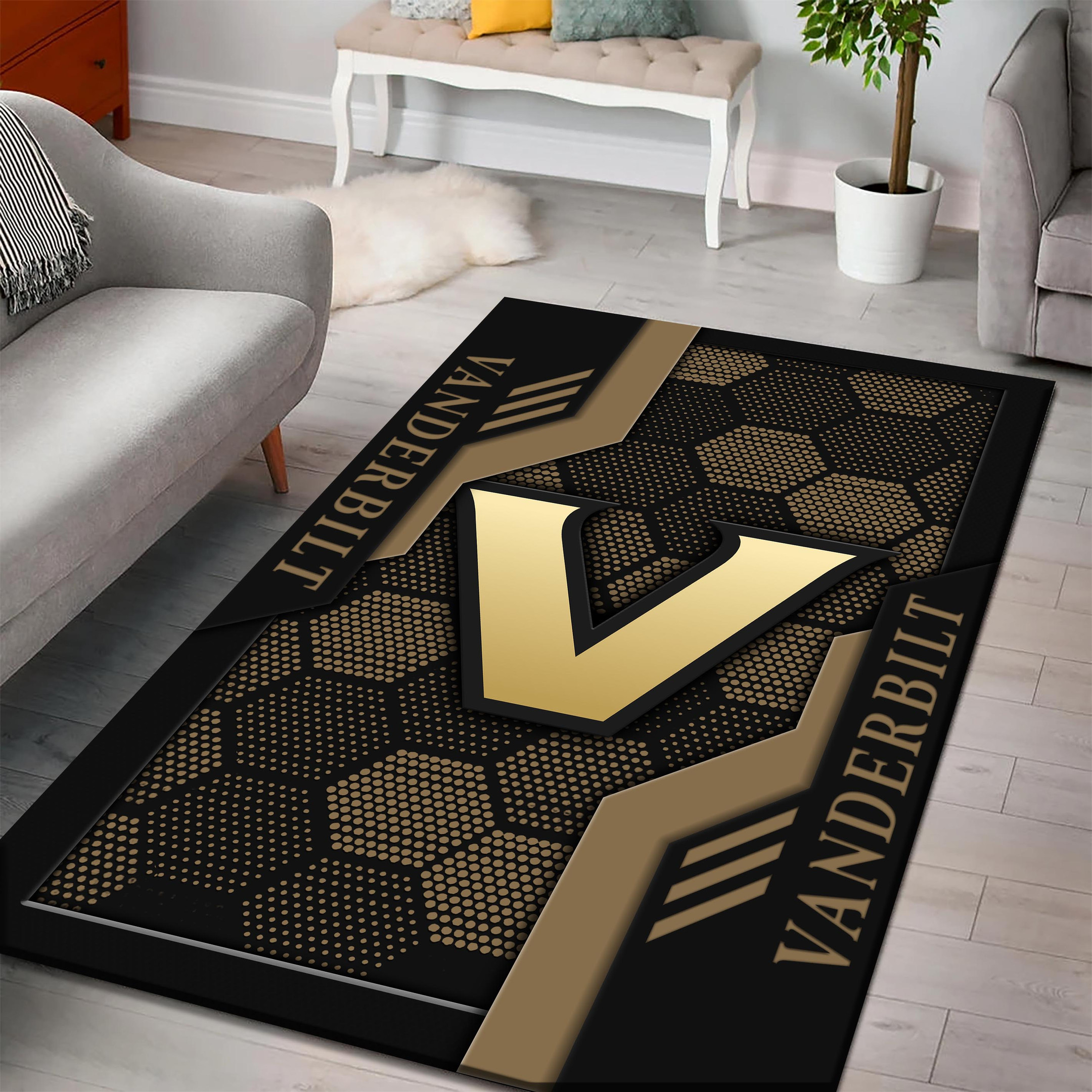 Vanderbilt Commodores Area Rugs 3707 - Famjoys Vanderbilt Commodores Area Rugs 3707 - Famjoys