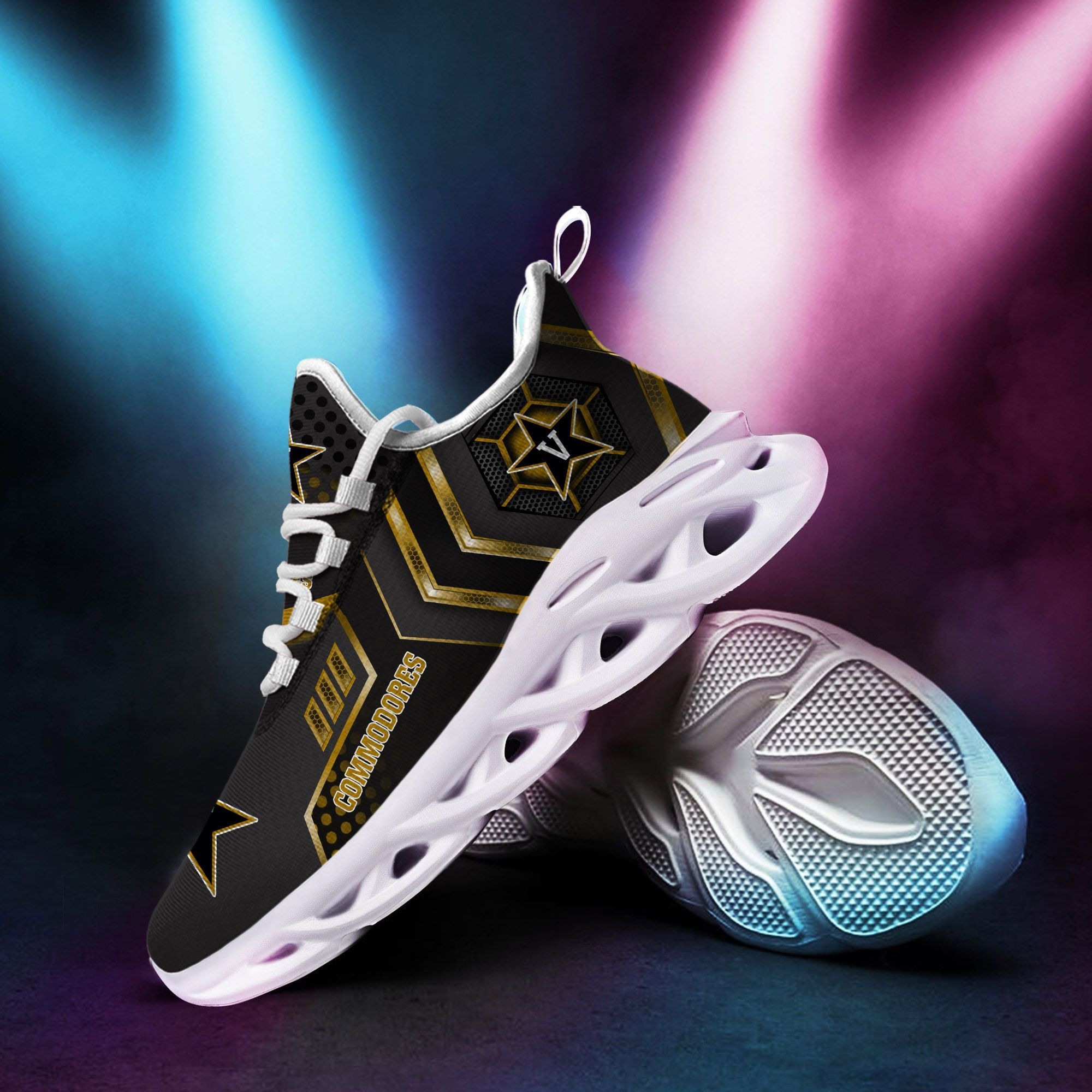 Vanderbilt Commodores Max Soul Sneakers Shoes - Famjoys Vanderbilt Commodores Max Soul Sneakers Shoes - Famjoys