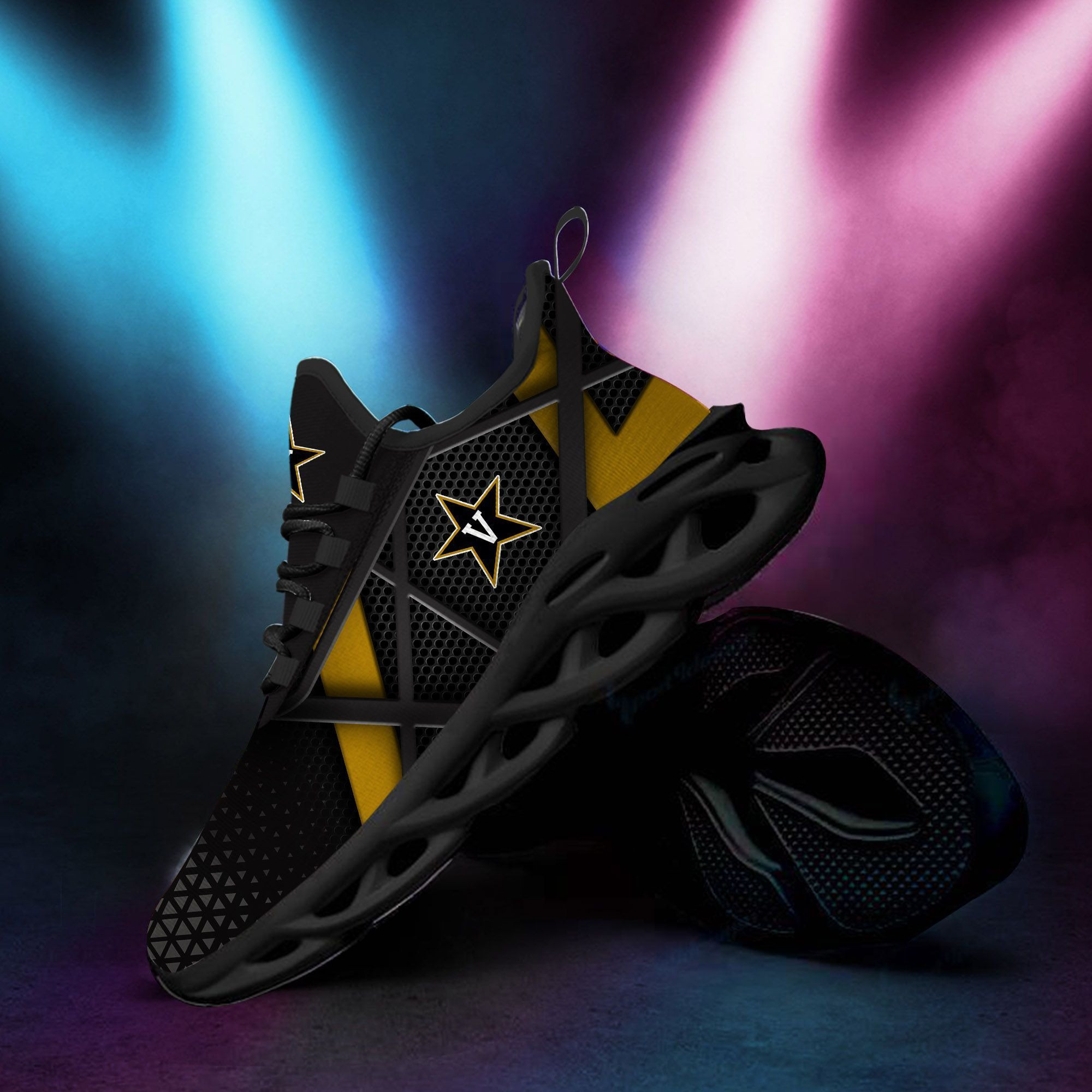 Vanderbilt Commodores Max Soul Sneakers Shoes - Famjoys Vanderbilt Commodores Max Soul Sneakers Shoes - Famjoys