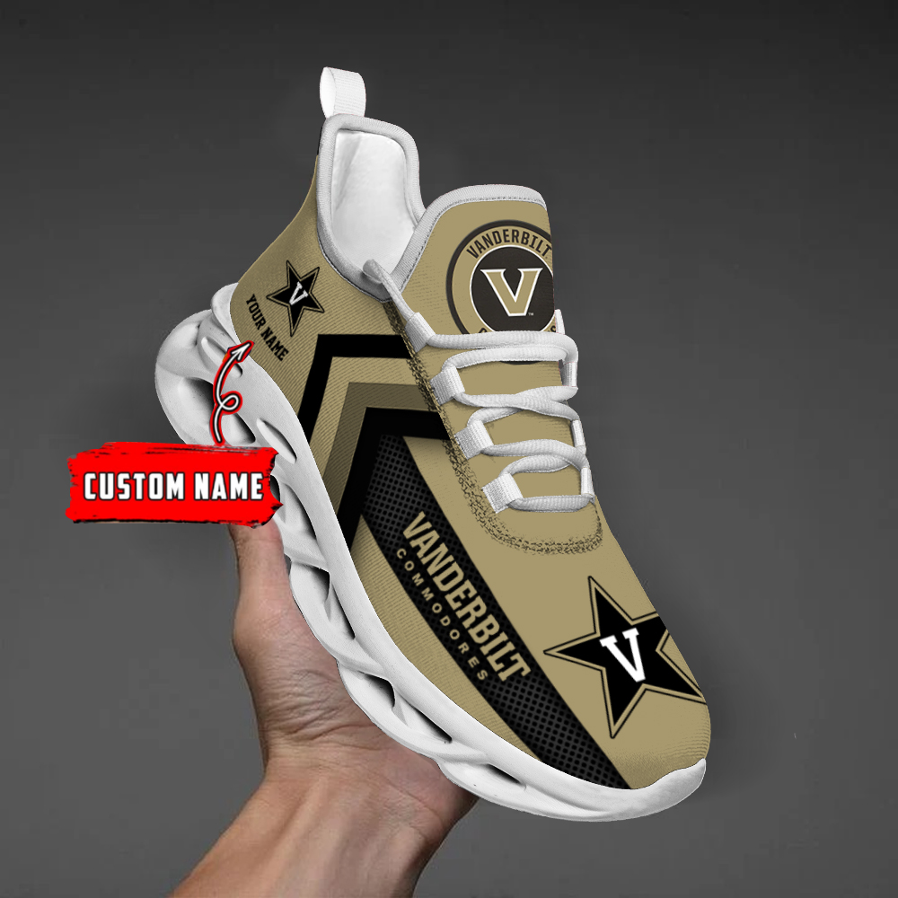 Vanderbilt Commodores Personalized Custom Name Max Soul Shoes DS003 - Famjoys Vanderbilt Commodores Personalized Custom Name Max Soul Shoes DS003 - Famjoys