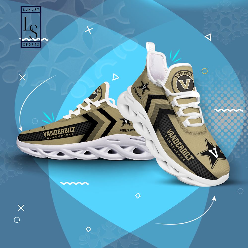 Vanderbilt Commodores Personalized Max Soul Shoes - Famjoys Vanderbilt Commodores Personalized Max Soul Shoes - Famjoys