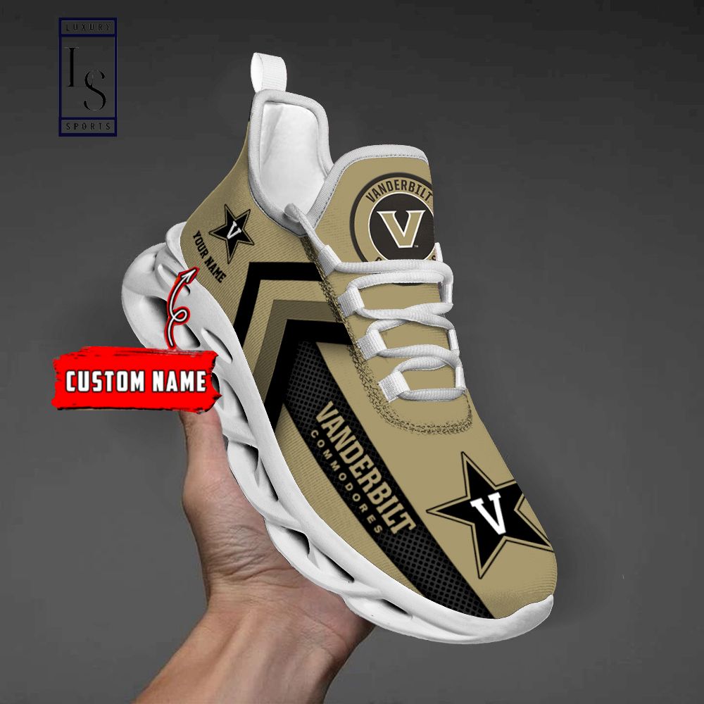Vanderbilt Commodores Personalized Max Soul Shoes - Famjoys Vanderbilt Commodores Personalized Max Soul Shoes - Famjoys